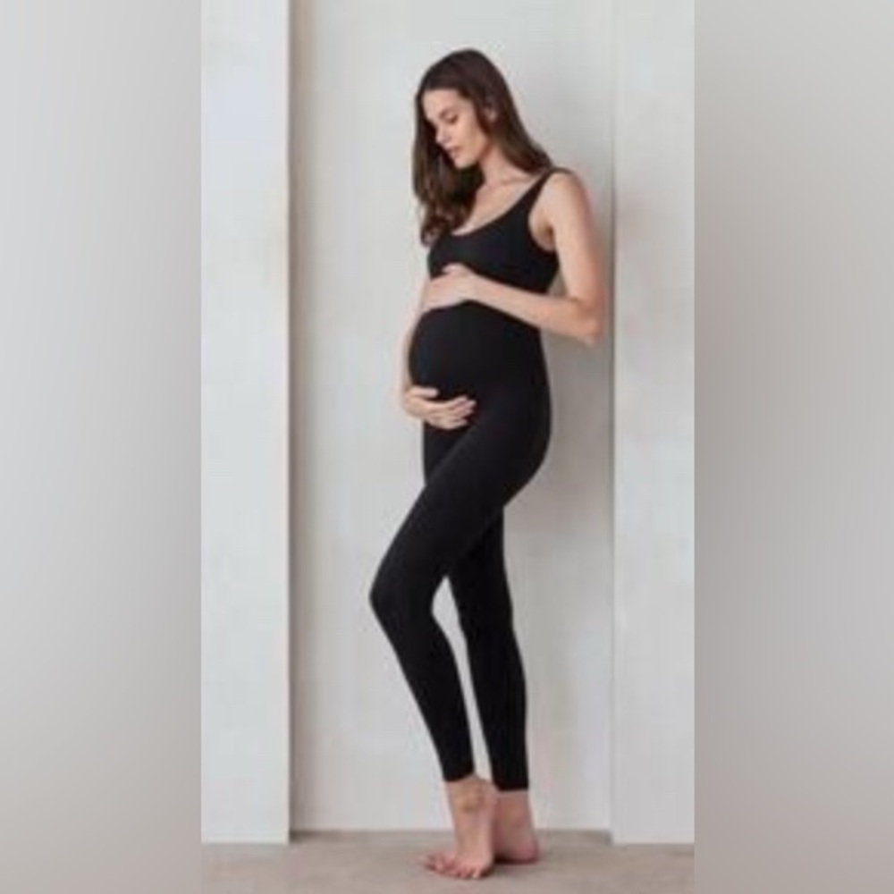 Black Maternity Jumpsuit